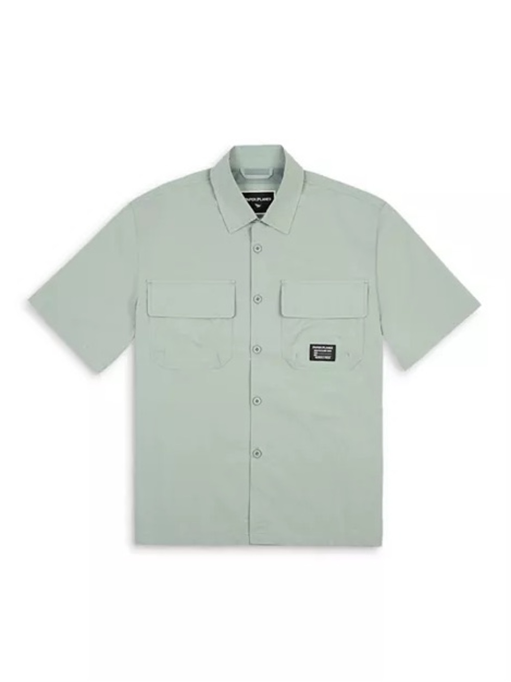 Men's Short-Sleeve Button-Down Utility Shirt in Sage